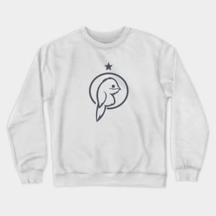 Urutau, cute and weird bird. Stylized art for Potoo lovers Crewneck Sweatshirt